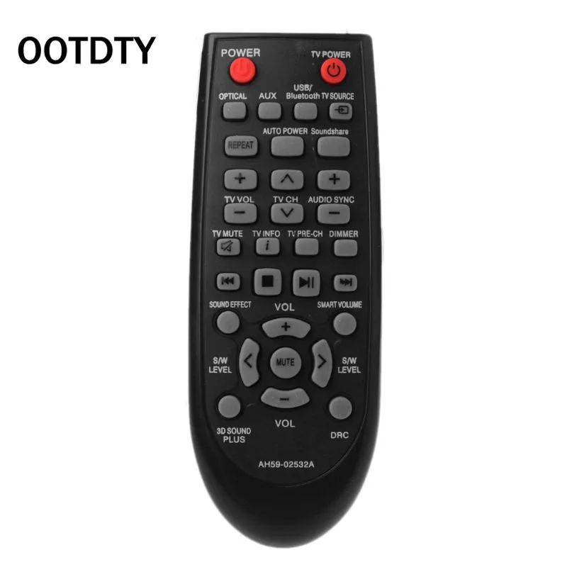 

Remote Control Replacement for Samsung HW-F355 HW-FM35 AH59-02532A/02545A/02545 SoundBar Soundbar Audio System Controller