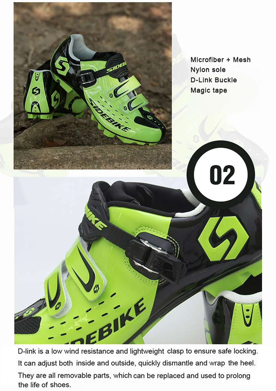 Sidebike/Профессиональная обувь для велоспорта; Мужская обувь для спорта на открытом воздухе; обувь для горного велосипеда из ТПУ; дышащая Спортивная обувь для гонок; обувь для велосипеда
