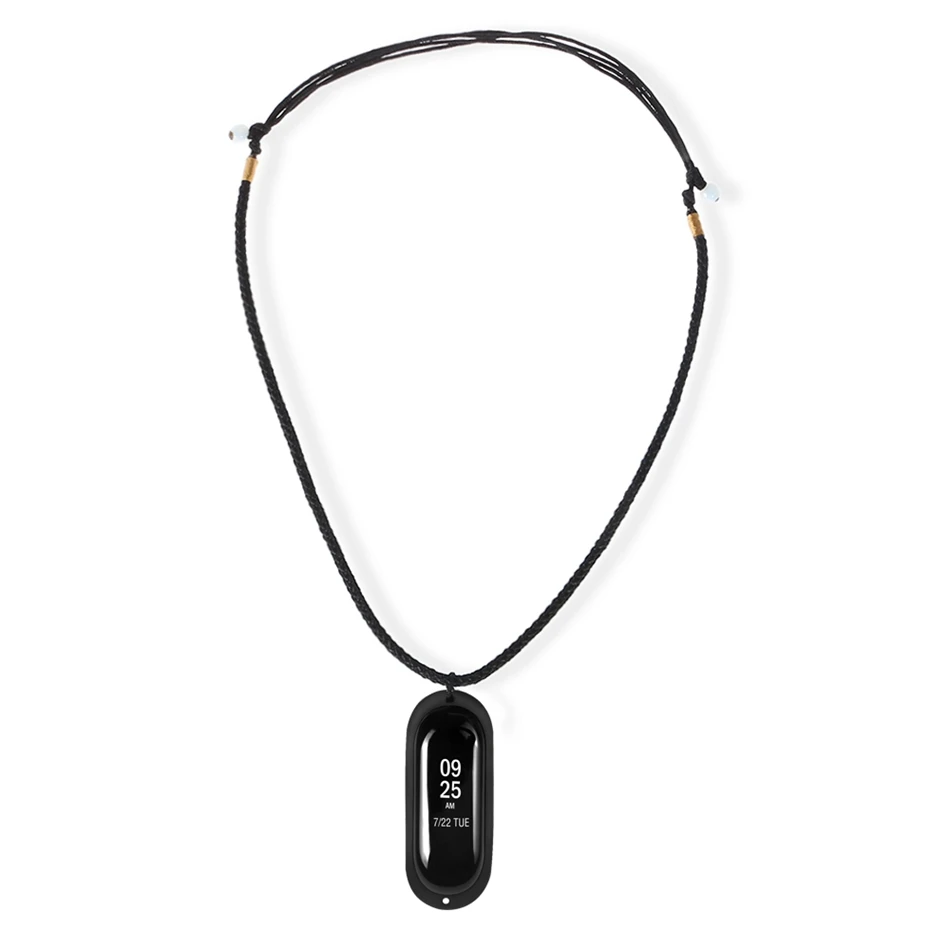 

Protective Cover with Neck Strap for Xiaomi Mi Band 3 Sport Bracelet Watch Necklace Rope Silicone for Xiaomi Miband 3 Men Women