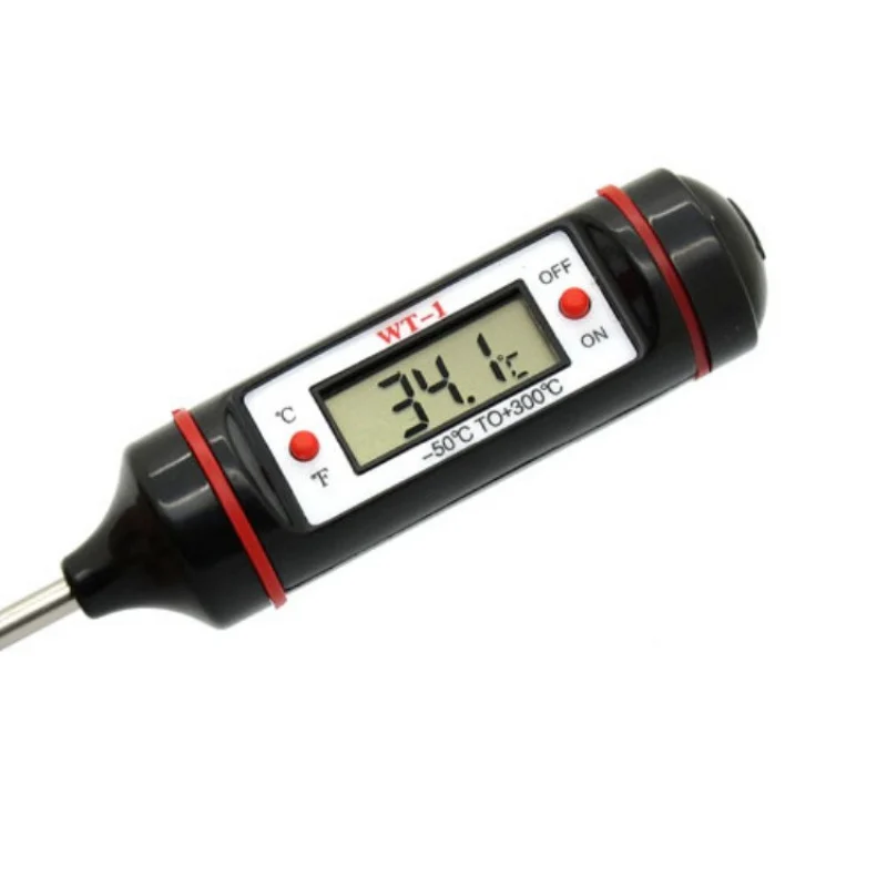 

Portable Digital Kitchen Thermometer BBQ Meat Water Oil Cooking Electronic Probe Food Oven Thermometers