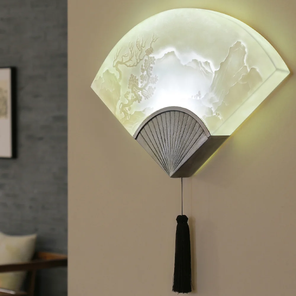 

Simple living room wall lamp corridor staircase lamp creative new Chinese wall lamp family personality retro wall lamp LM4161505