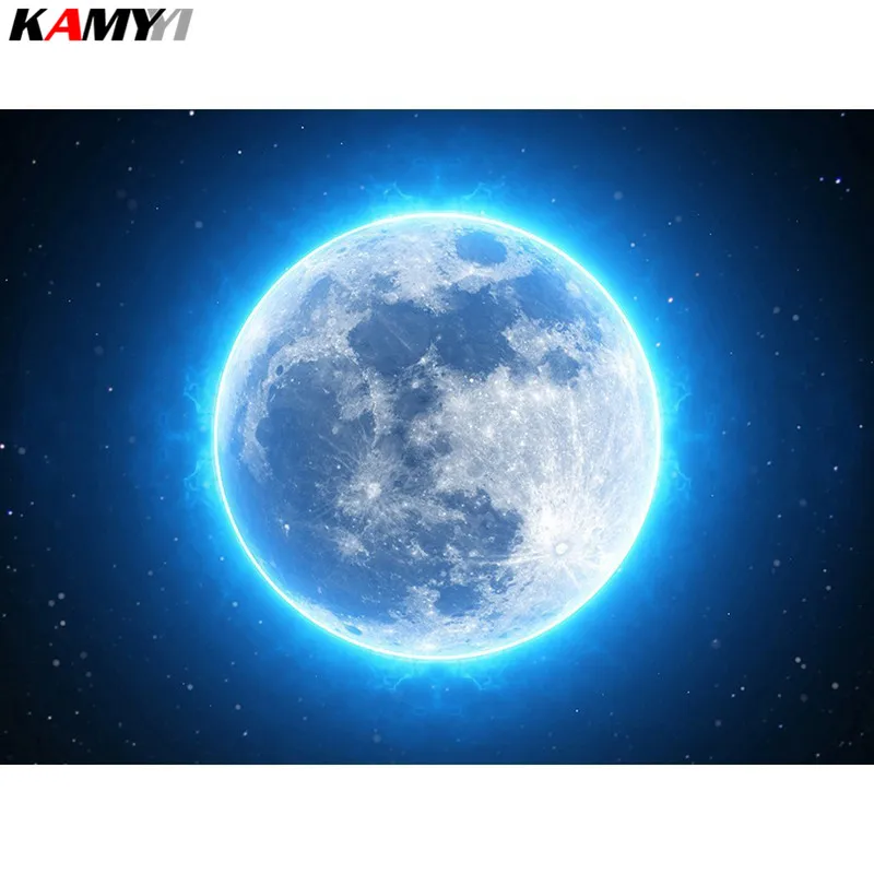 

Full Square Diamond Painting Cross Stitch Moon Rhinestones Painting Diamond Mosaic Halloween Home Decoration XY1