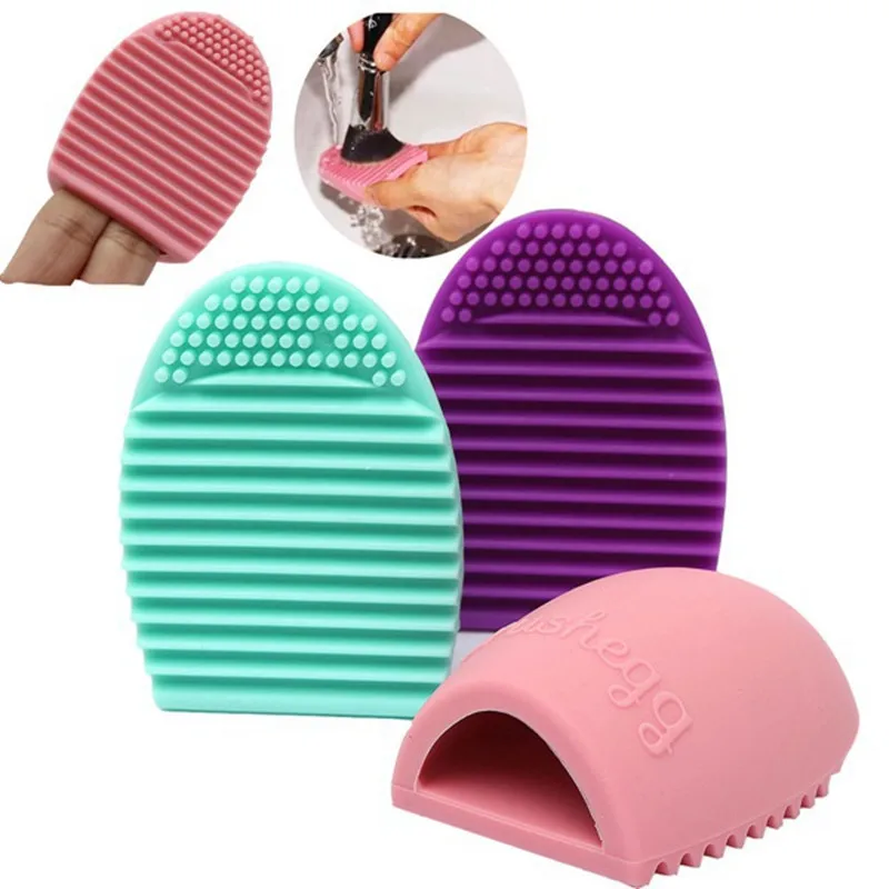 Hot Brushegg Clean brushes Makeup Wash Brush Silica Glove Scrubber