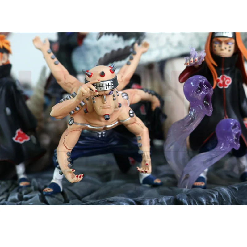 Статуя NARUTO Akatsuk 6 Realms Pain Konan Nagato Series резонансная экшн фигурка WCF GK Коллекционная