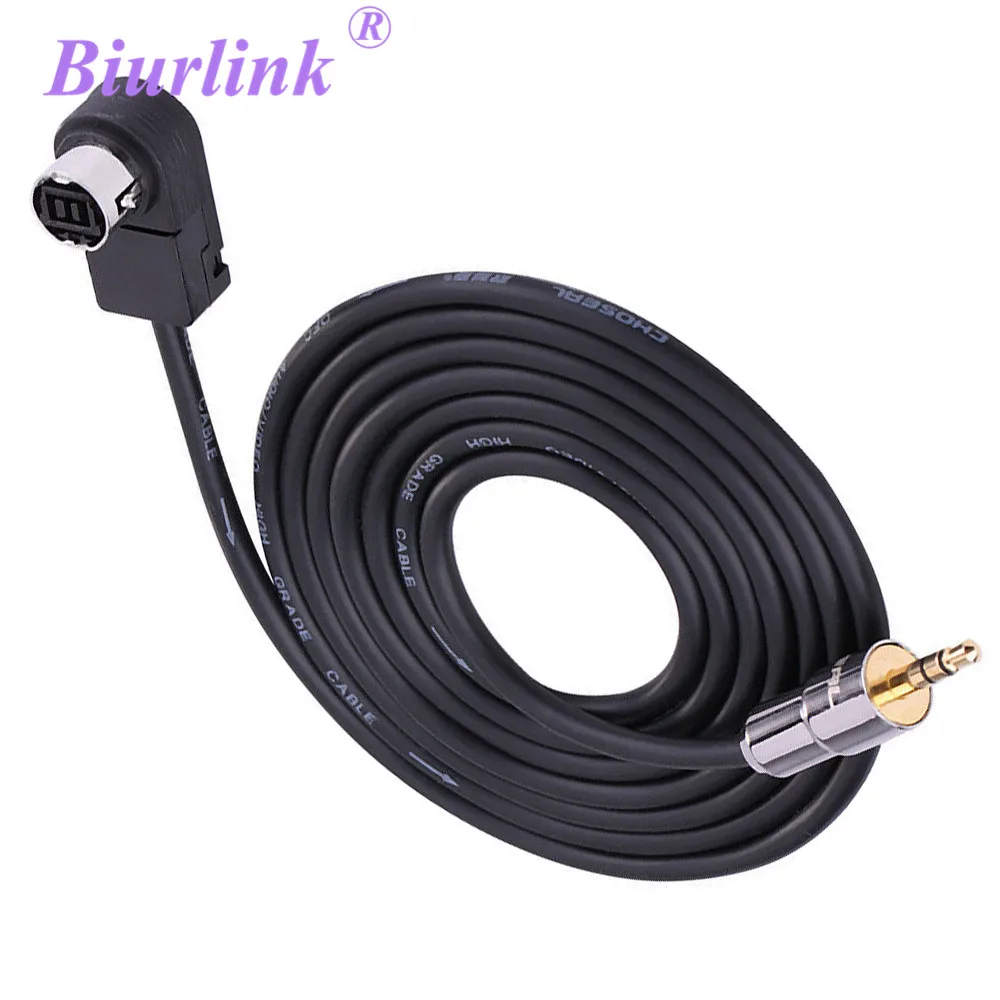 

Biurlink 3.5MM Audio Jack Aux-in Cable Adaptor Ai-net Port for JVC Alpine Stereo KS-U58 PD100 U57 U29 for MP3 iPhone 5 6 6S