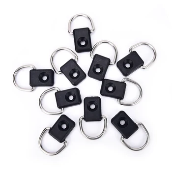 

10pcs D ring steel canoe kayak outfitting fishing rigging bungee kit accessory