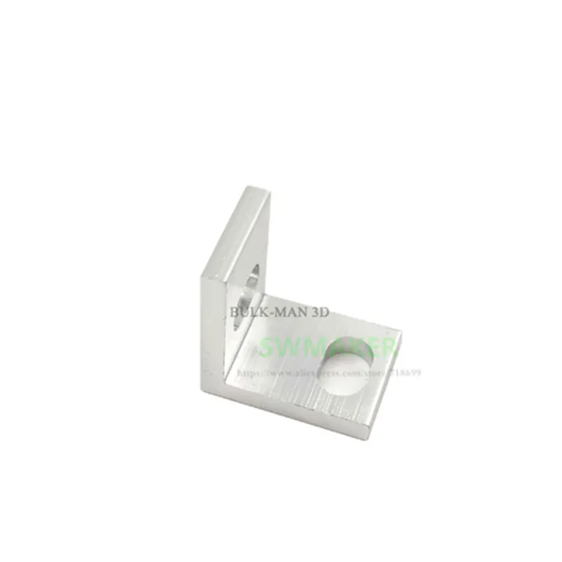 

3D-принтер RepRap CNC openbuilds OX, 5 шт., запчасти для станков с ЧПУ, Универсальный L-образный кронштейн, с одним V-образным слотом, черная Экструзия алюминия