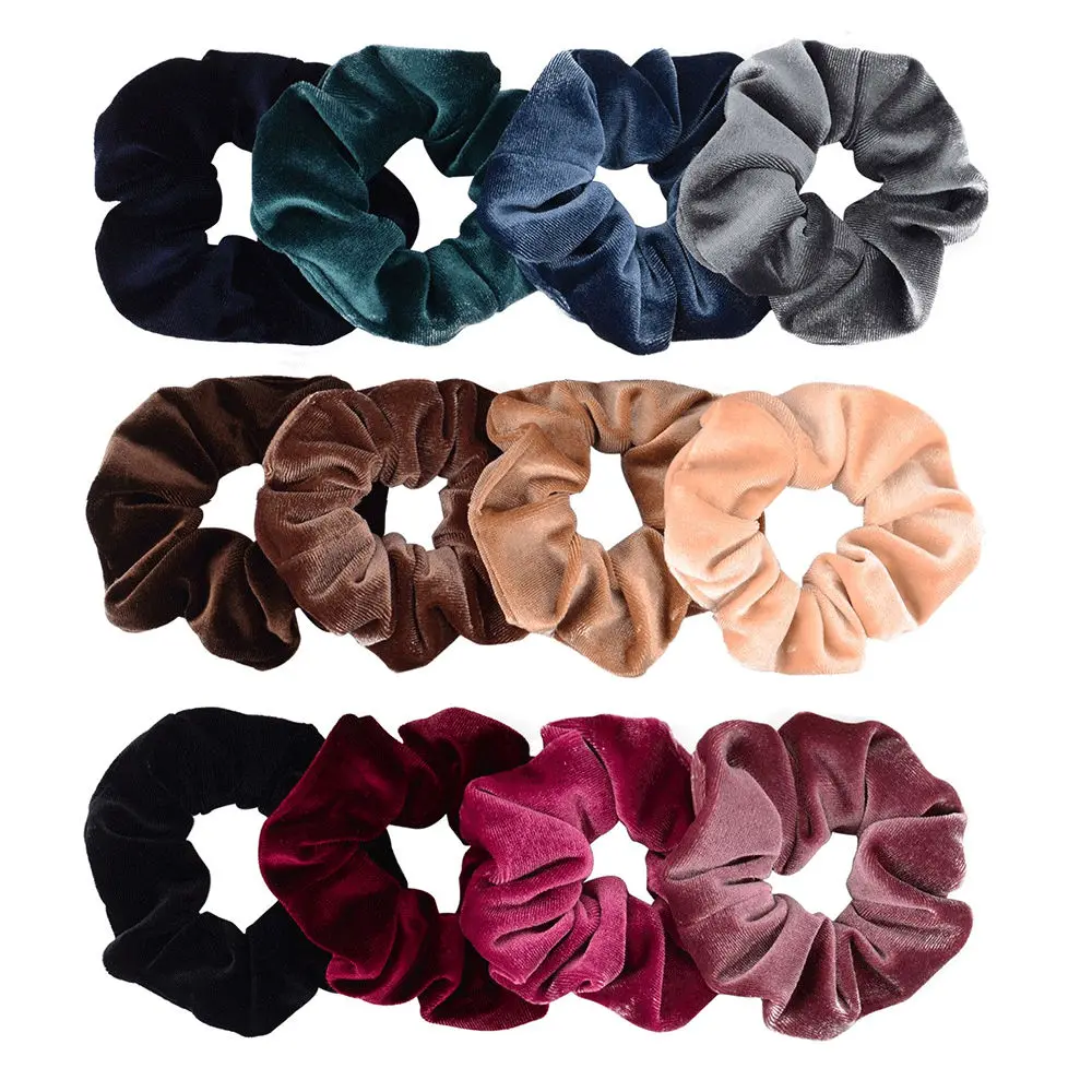 

New Velvet Elastic Women Girls Hair Bands Ponytail Holder Scrunchies Tie Rubber Band Headband Gum for Hair Accessories Headdress