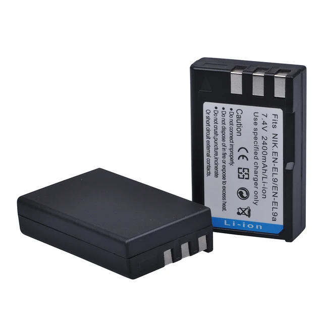 EN-EL9 EN EL9a Battery Pack, LP 2-Pack 2000mAh Rechargeable Li-Ion Battery Set, Compatible With Nikon D40, D40X, D60, D3000, D5000 Cameras - Foto 8