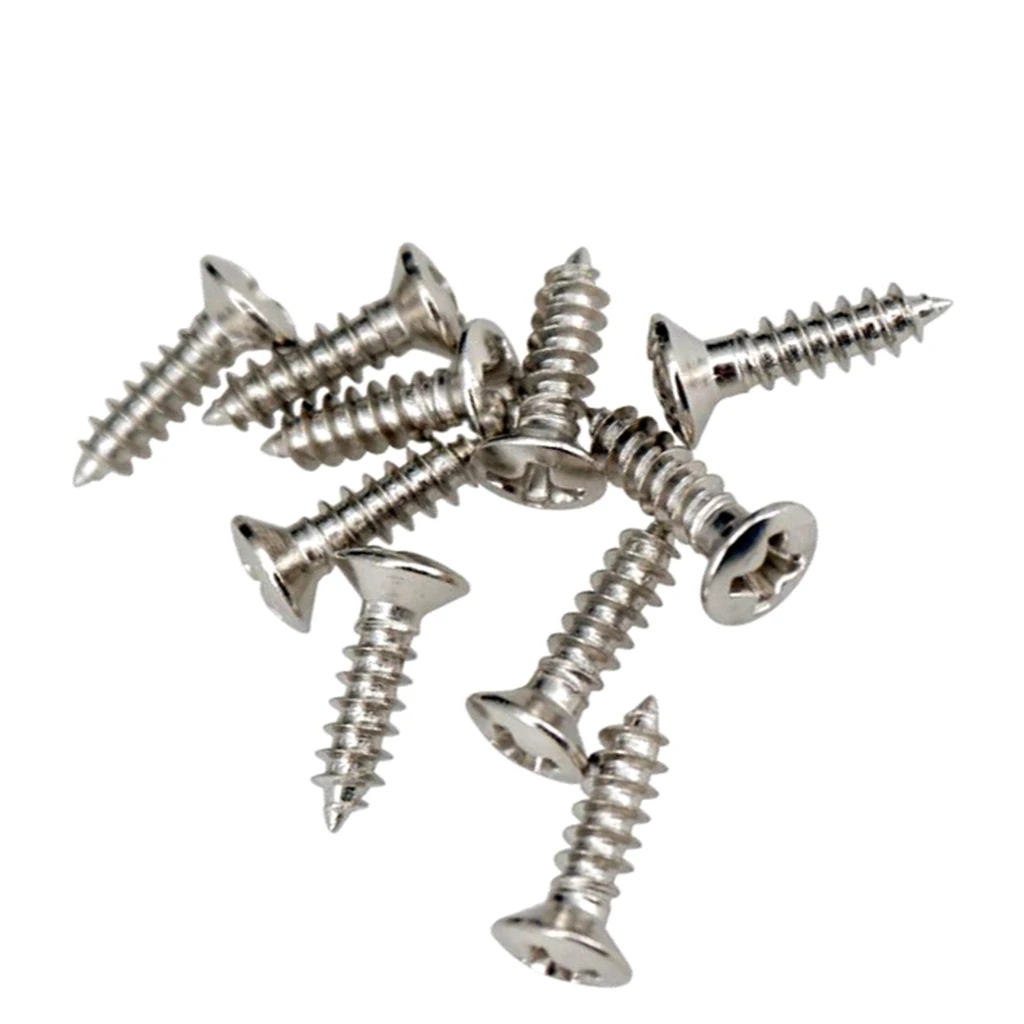 50PCS Pickguard Scratch Plate Mounting Screws for Electric Guitar/ Bass Parts Accessories