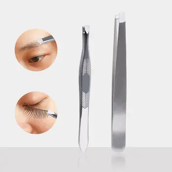

KESMALL 2018 10Bags Professional Stainless Steel Eyebrow Tweezer Fashion Portable Makeup Tool Hot Sale Pincette Faux Cils XN414M