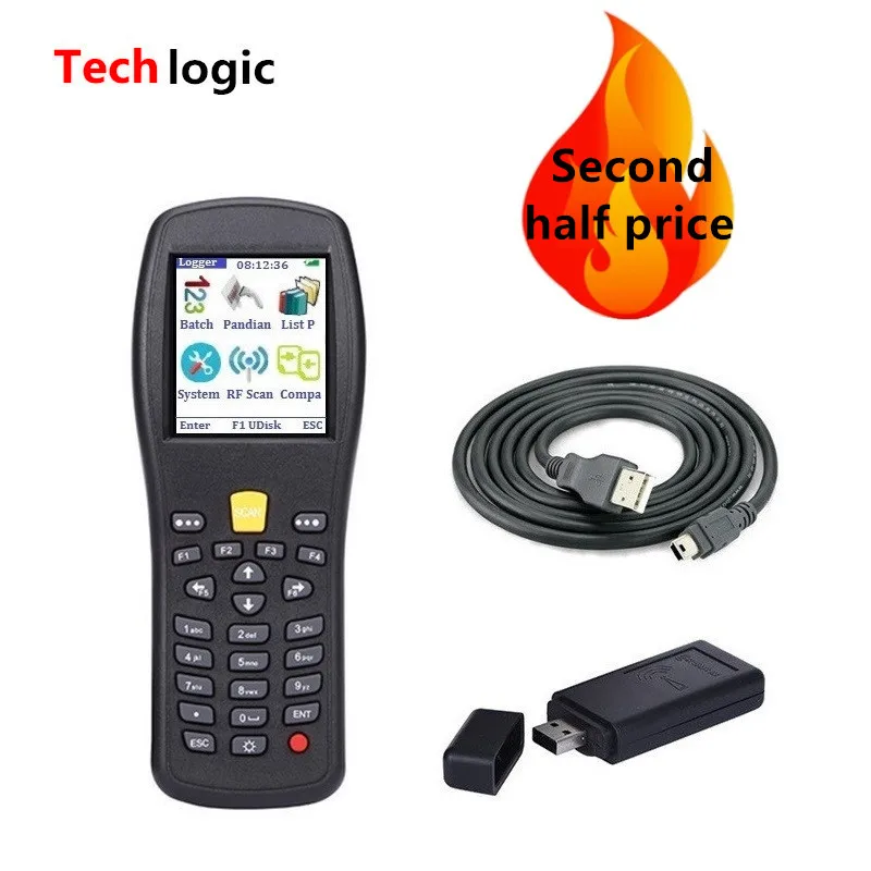 Сканер штрих кода Techlogic X3 беспроводной ручной инвентарь для считывания