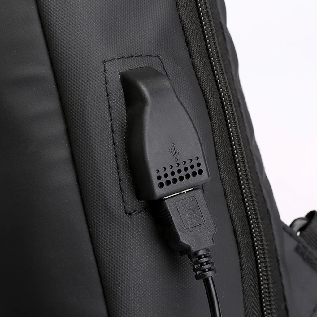 Aelicy Мужская водонепроницаемая дизайнерская сумка через плечо, нейлоновая сумка-мессенджер с Usb, модная дорожная нагрудная сумка с буквенным принтом, спортивная сумка для телефона