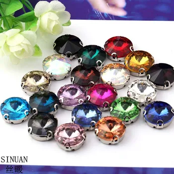 

Sewing Stones Round Strass Cristal Loose Rhinestones Crystals Stones Crafts Multi-Colored Garment Glass Decorations For Clothes