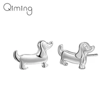 Серьги-гвоздики в виде таксы, Boho, шикарные серьги в виде колбасы, собаки для женщин, ручная работа, лучшие подарки для любителей животных