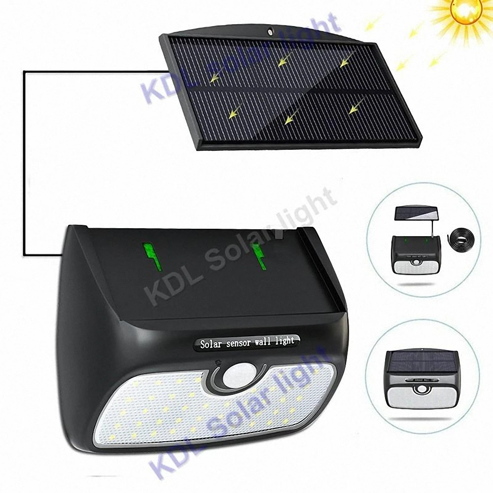 

3pcs/lot detachable 48 LEDs Solar Light Outdoor LED Solar Powered Garden Lights PIR Motion Sensor Solar Floodlights Spotlights L