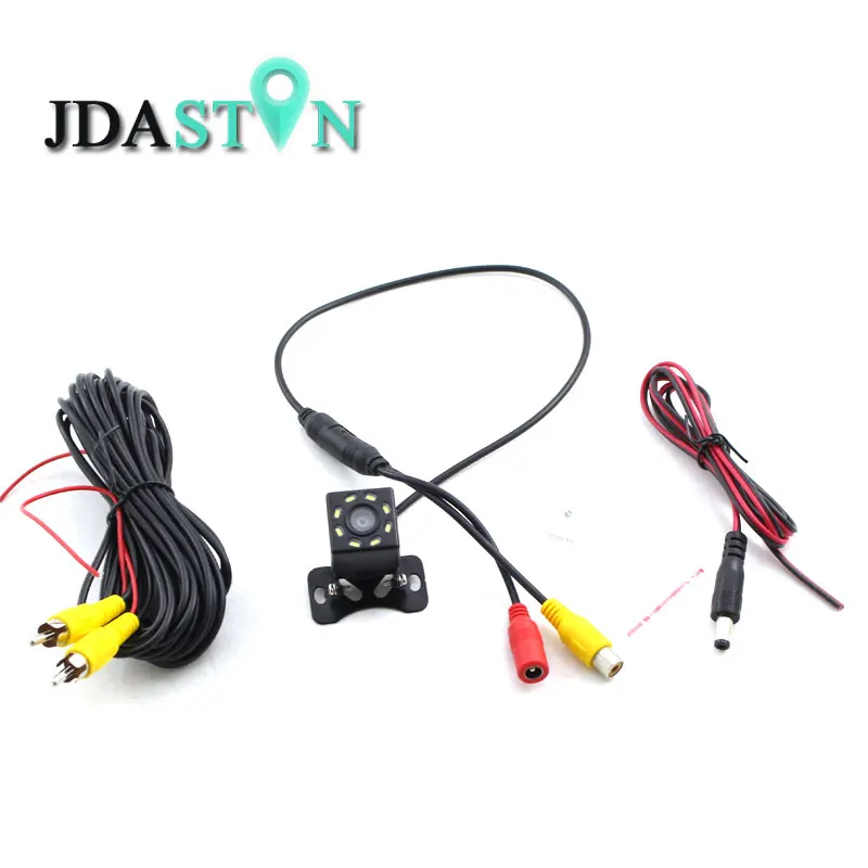 Автомобильная камера заднего вида JDASTON HD 8 светодиодов ночное видение