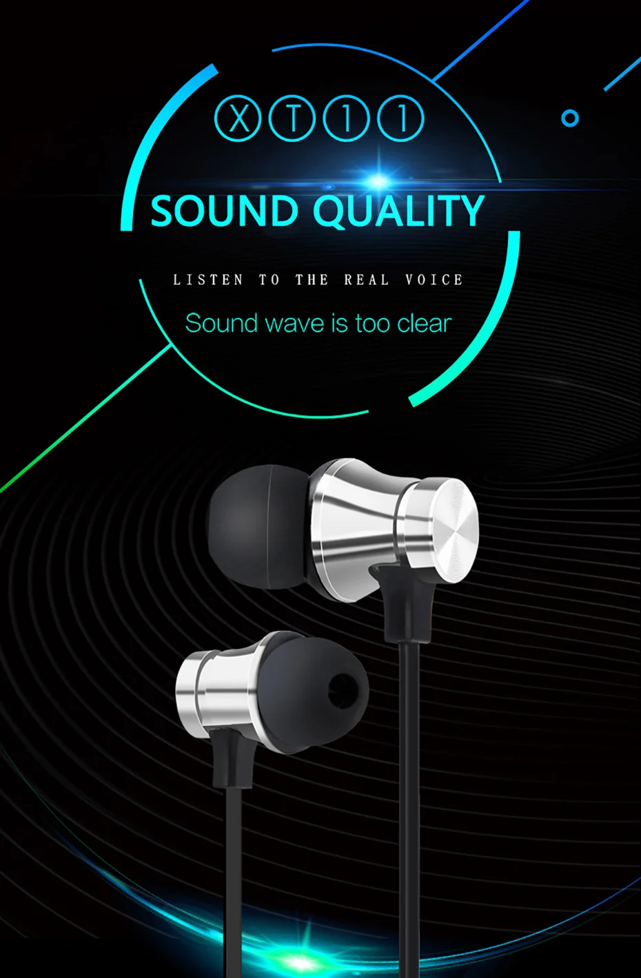 Newest Wireless Headphone Bluetooth Earphone Headphone For Phone Neckband sport earphone Auriculare CSR Bluetooth For Smart Phone 001