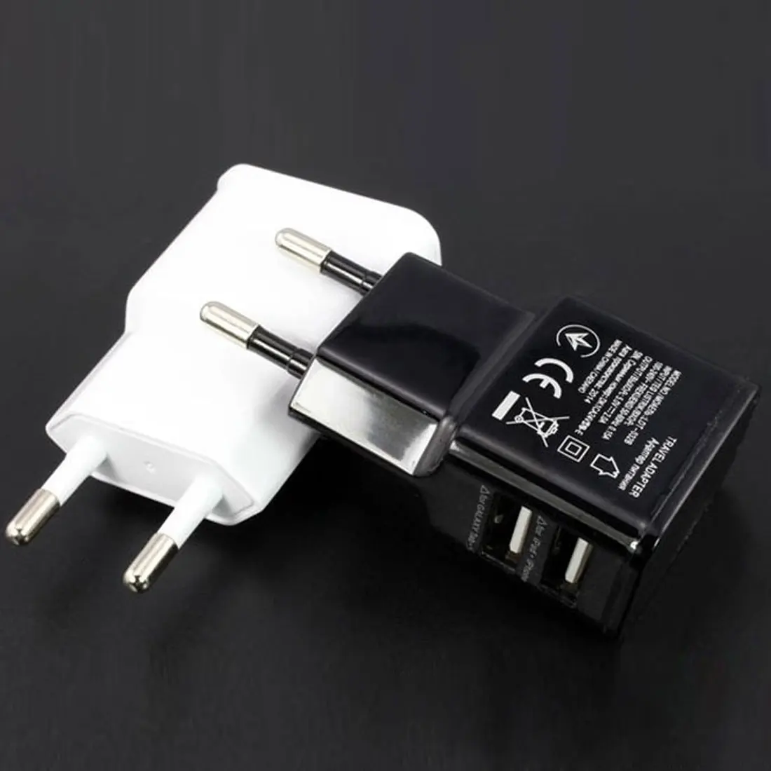 Etmakit 5 V 2A/1A العالمي شاحن USB للسفر محول جدار المحمولة الاتحاد الأوروبي التوصيل الهاتف الذكية شاحن آيفون اللوحي سامسونج S4 5 Etmakit 5 V 2A/1A العالمي شاحن USB للسفر محول جدار المحمولة الاتحاد الأوروبي التوصيل الهاتف الذكية شاحن آيفون اللوحي سامسونج S4 5