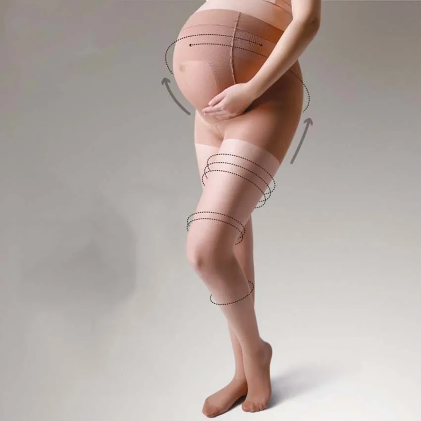 Сверхтонкие чулки для беременных женщин Колготки для беременных регулируемые эластичные леггинсы 8D колготки