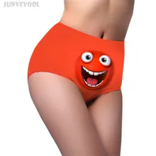 Underwear Women Panties High Cut Funny Emoji High Waist New font b Sexy b font font