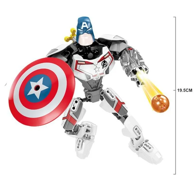 

Big Size Captain America Figure Marvel Super Hero Hydra Age Of Ultron Version Building Blocks Sets Model Bricks Toys