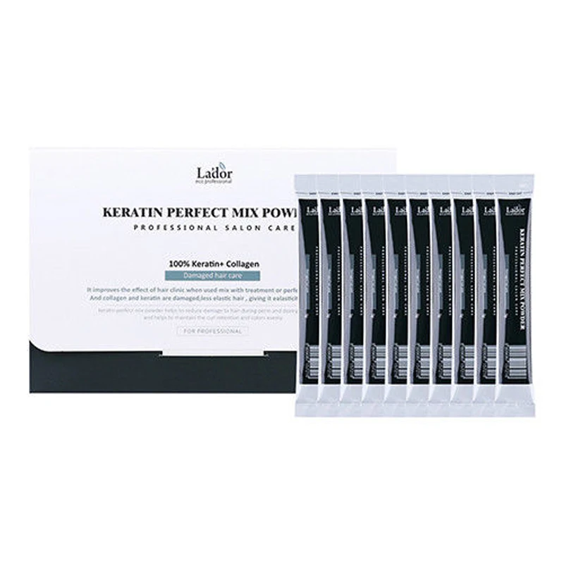 LADOR Keratin Perfect Mix Powder 10pcs Collagen Keratin Hair Mask Damaged Repair Hair keratin Scalp Treatment Make Hair Shining LADOR Keratin Perfect Mix Powder 10pcs Collagen Keratin Hair Mask Damaged Repair Hair keratin Scalp Treatment Make Hair Shining