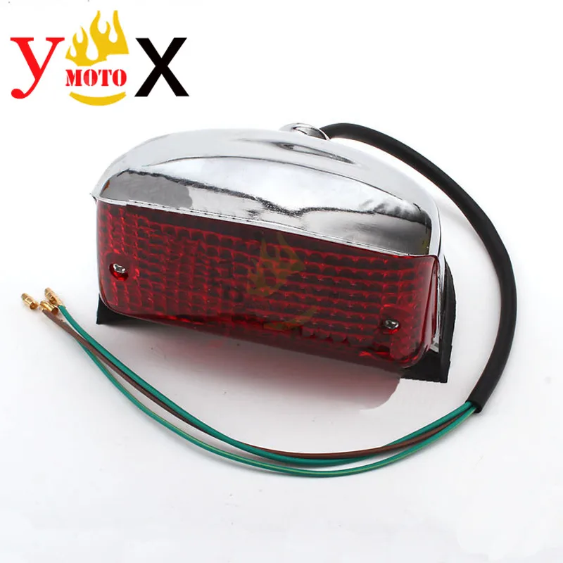 Motorcycle Rear Red Taillight Brake Tail Light Stop Indicator Set For