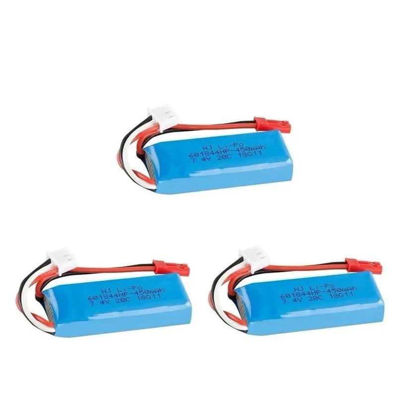 7,4 V 450mAh Lipo батарея и USB зарядное устройство для WLtoys K969 K979 K989 K999 P929 P939 RC автомобильные запчасти 2s 7,4 v батарея 3 шт