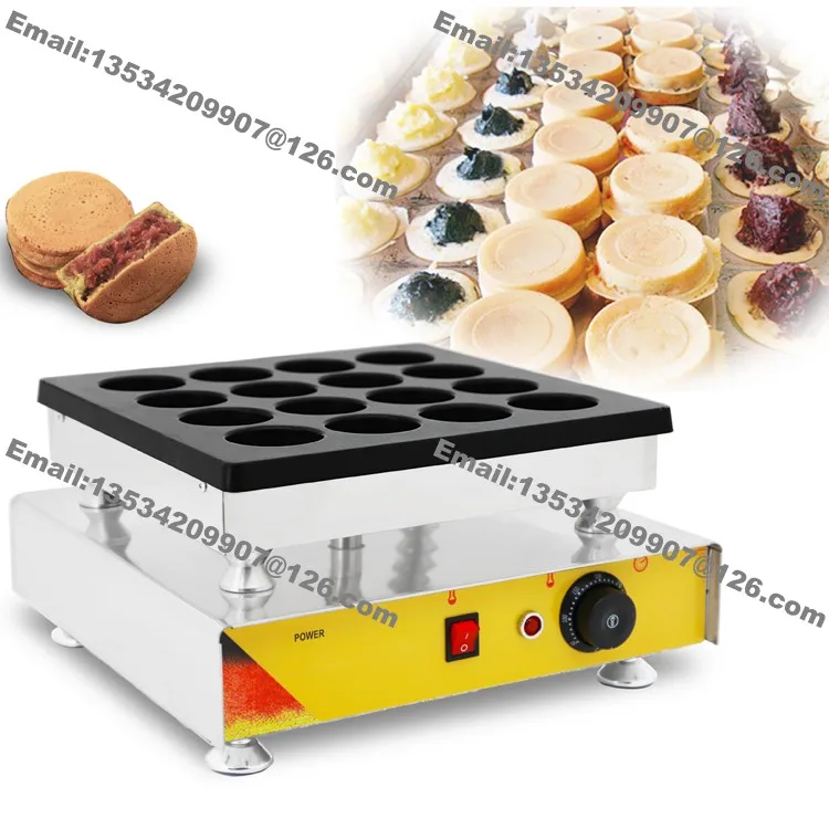 

Free Shipping Commercial Nonstick 110v 220v Electric 7cm 16-hole Red Bean Dora Cake Baker Imagawayaki Maker Obanyaki Machine