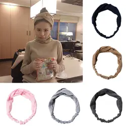 Для женщин узел эластичная чалма Hairbands Милый аксессуары головные повязки, глава Обёрточная бумага головной убор