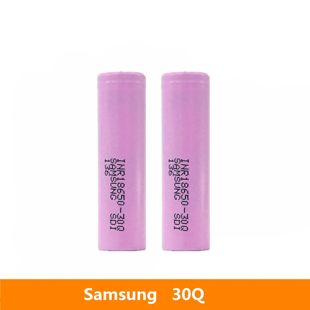 2 шт. 3 7 В 18650 3000 мАч 15а Разрядка Для Samsung INR18650 30Q литий ионная батарея IMR для игрушек