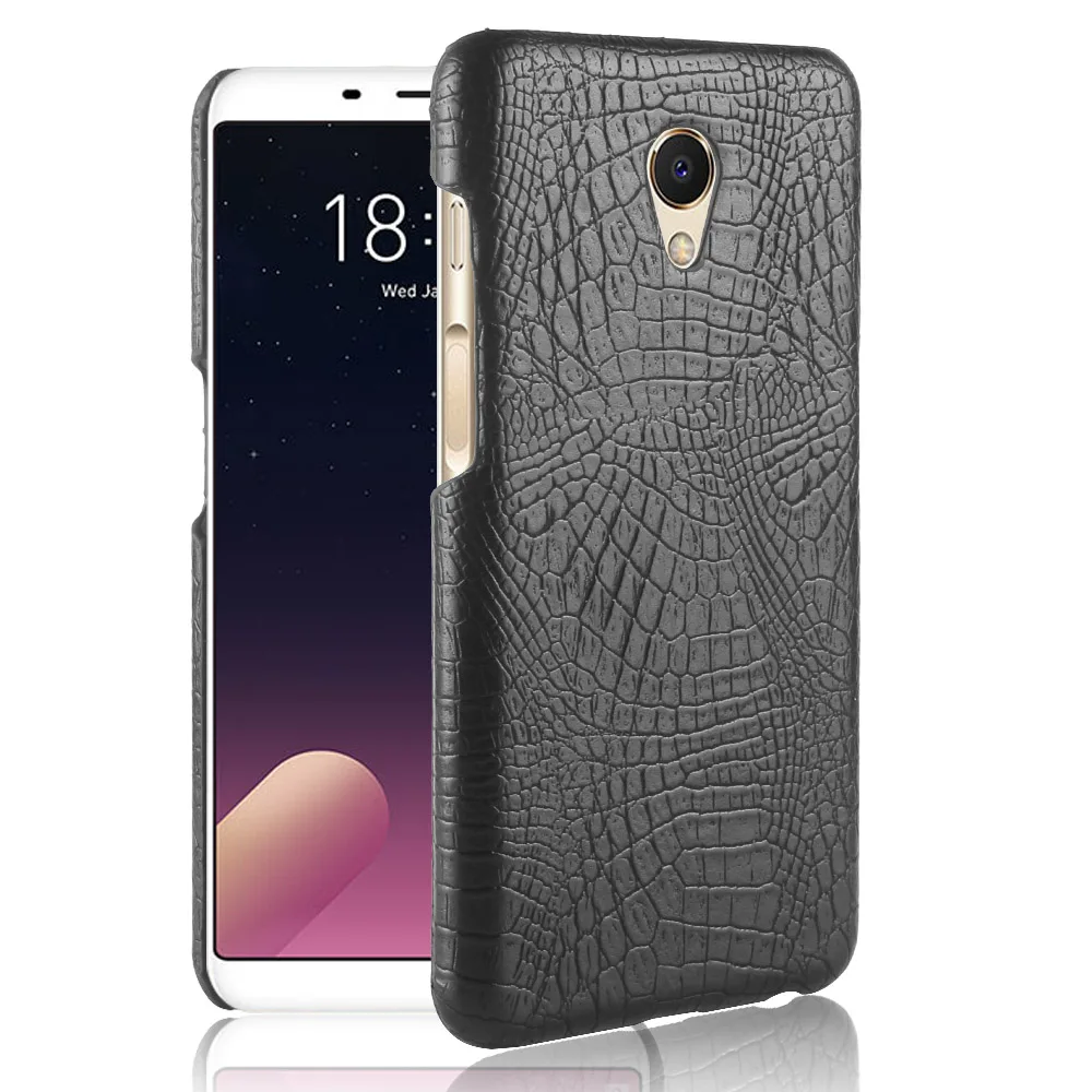 Роскошный чехол из крокодиловой кожи для Meizu M6S с рисунком в армейском стиле
