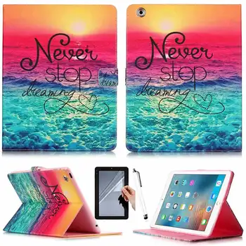 

High Quality Painted Stand Flip Leather Tablet Case For iPad 2 iPad 3 iPad 4 Case For Apple iPad 2 3 4 Smart Case Tablet Cover