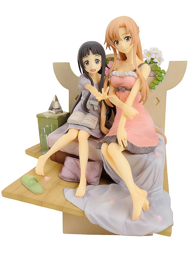 2019 Anime Sword Art Online Asuna and Yui Vignette PVC  20CM Action Figure Anime Figure ollectible Model Toy