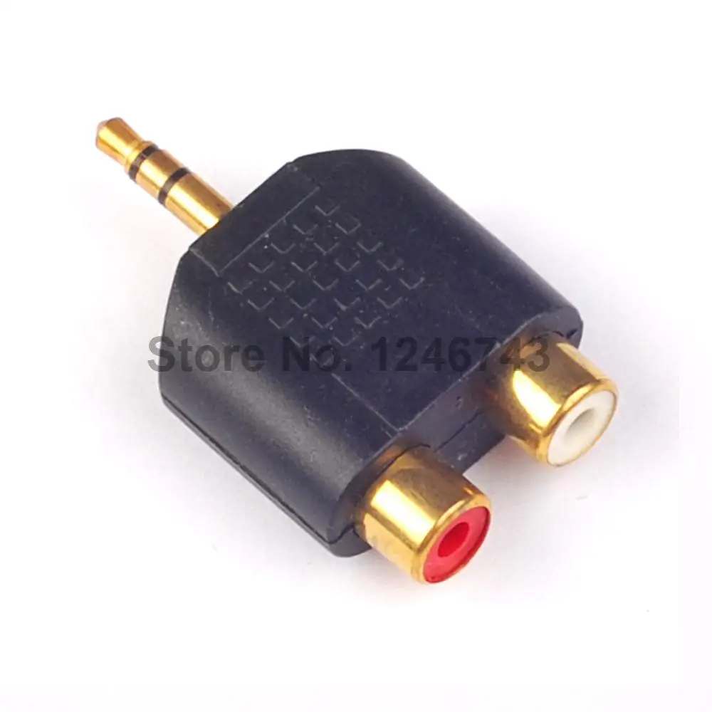 10 шт./лот высококачественный разъем 3 5 мм стерео Famale Jack Out Plug к 2 RCA Female Splitter Adapter |