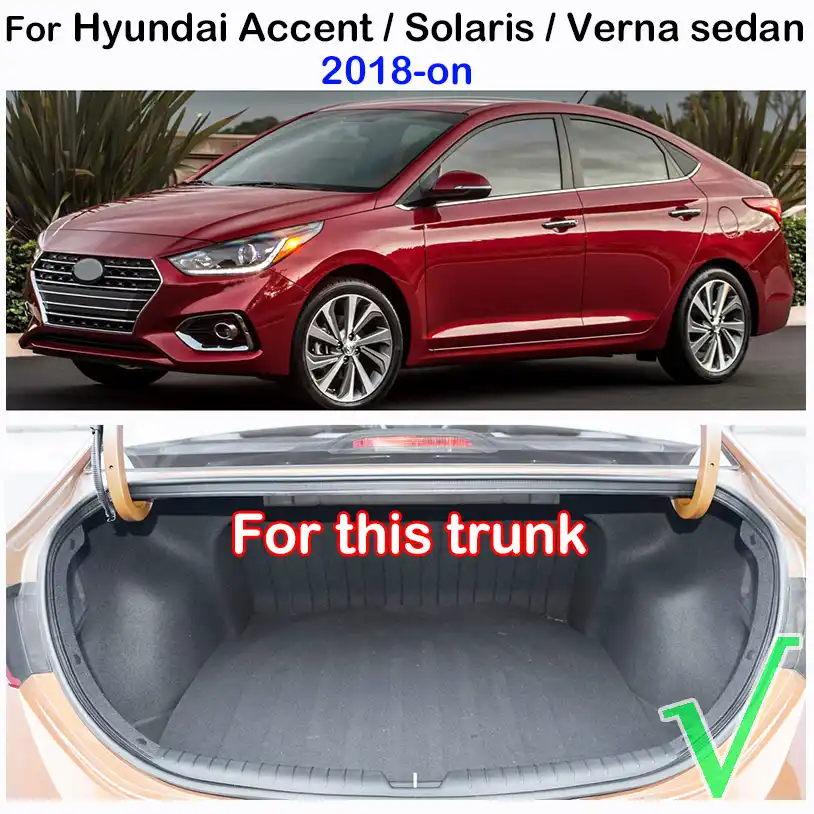 Amazon Com Kaitian Car Boot Pad Carpet Cargo Mat Cargo Liner Trunk Liner Tray Floor Mat For Hyundai Accent Sedan 2012 2013 2014 2015 2016 2017 2018 2019 2020 Automotive