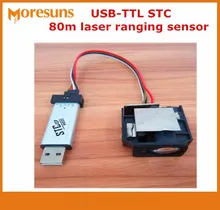 Fast Free Ship Phase Method TTL serial connection IC and PC 80m Laser ranging module,Industrial sensor module