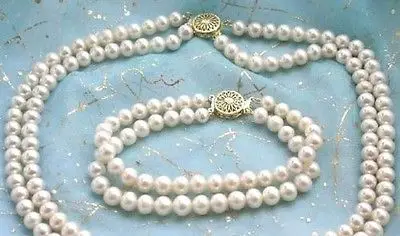 

Shipping >>new hot Luster Noblest 8-9mm white south sea pearl necklace bracelet