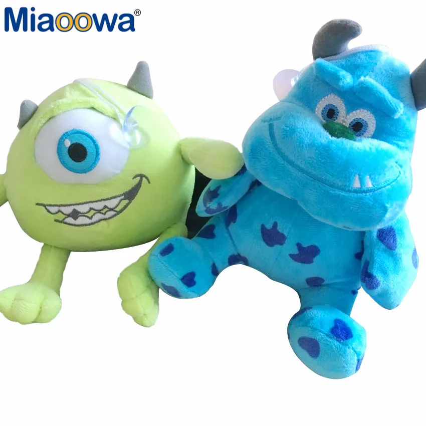 2pcs/set 20cm Funny Inc Mike Wazowski+James P. Sullivan Plush Toy for Kids Gift
