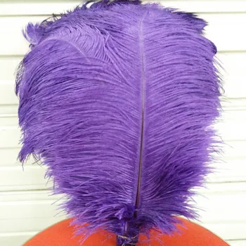

Gorgeous wholesale 10 PCS Purple 55-60 cm/22-24 inches ostrich feathers plume artware performing decorations