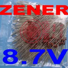500 шт./лот) 8.7 В 1/2 Вт стабилитрон, 0.5 Вт, do-35 Вышивка Крестом Пакет