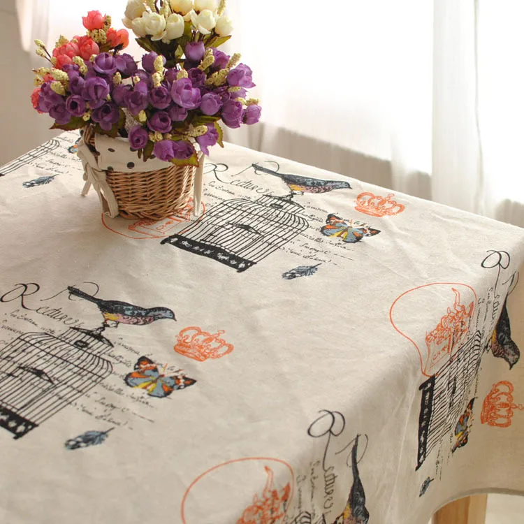 High grade old fashion cotton cloth zakka retro art coffee table cloth