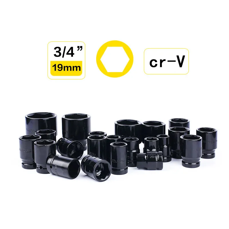 

3/4" 17-65mm Universal Heavy Duty Air Socket Adopter Pneumatic Socket Wrench Head for Electric Impact Wrench Air Impact Wrench