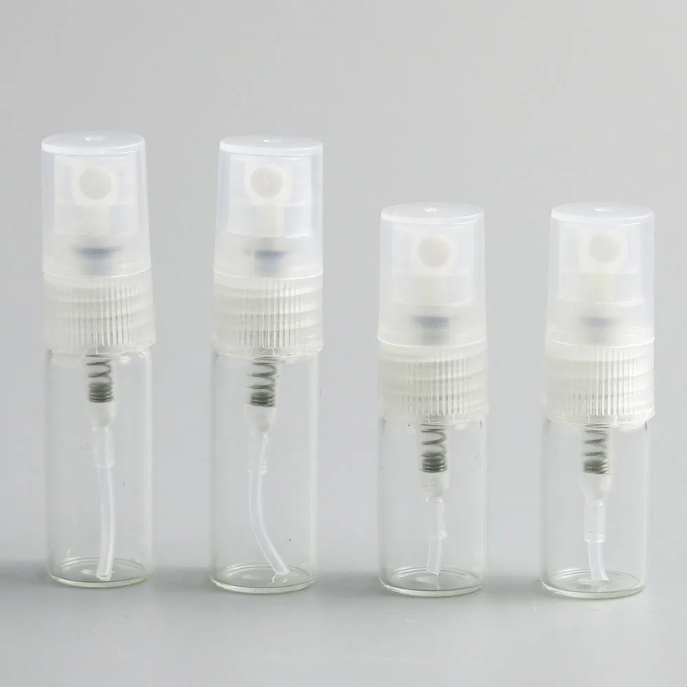 

10 x 2ML 3MLTravel Mini Glass Perfume Bottle Empty Refillable portable Spray Bottle Small Parfume Atomizer Perfume Sample Vials