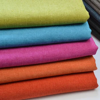 

Sofa fabric the cloth solid color thick slub linen fabrics imitation cotton -300gsm
