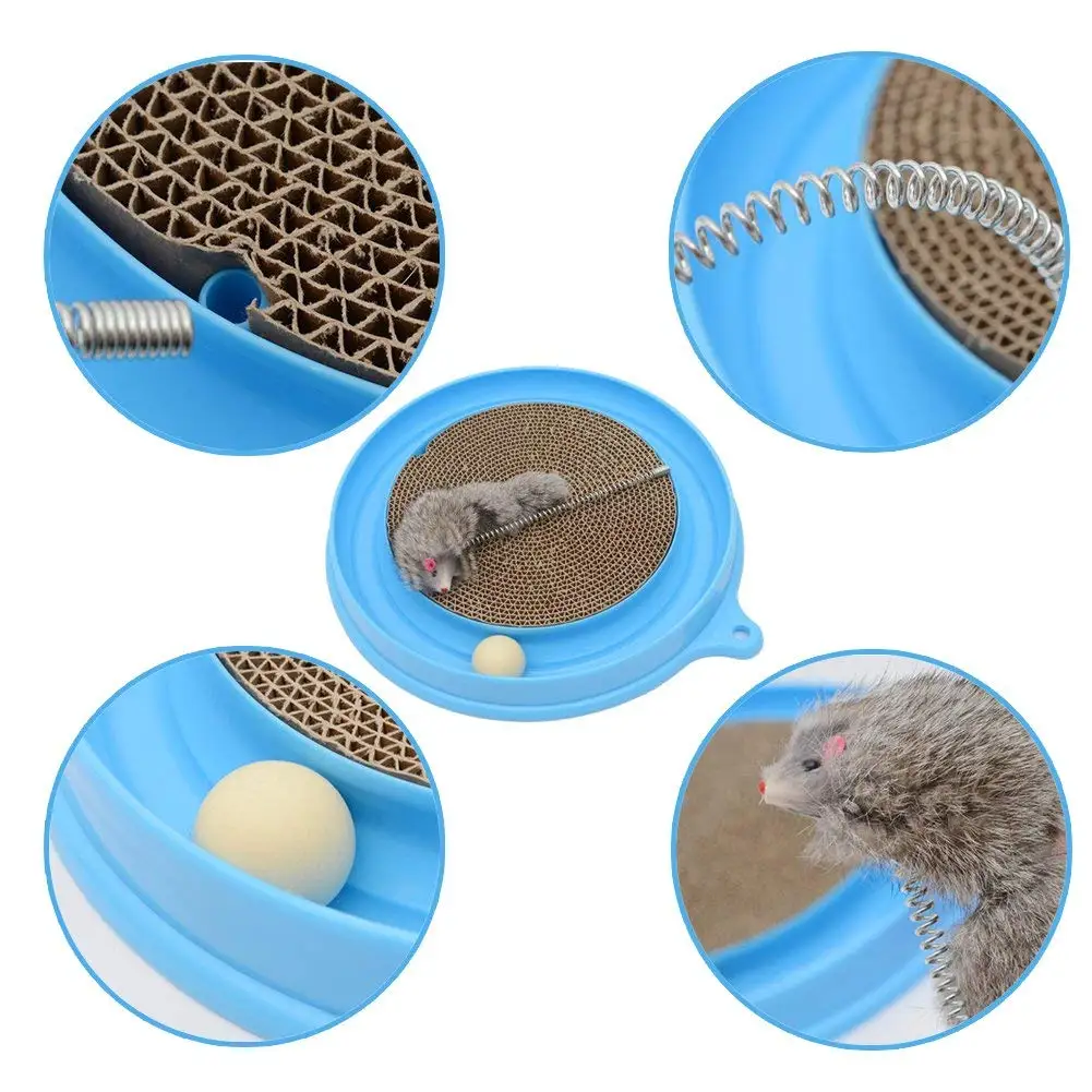 Cat Turbo Scratcher Toy Cat Turbo To Post Pad Interactive Training Exercise Mouse Play Toy with Turbo and Ball Cat Turbo Scratcher Toy Cat Turbo To Post Pad Interactive Training Exercise Mouse Play Toy with Turbo and Ball