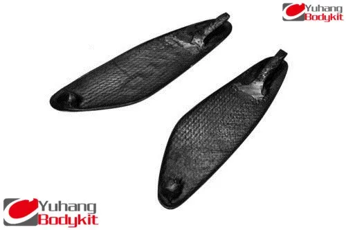 SKYLINE-BNR33-R33-GTR-REAR-SPOILER-END-CAPS-INSERT-PAIR-CARBON-FIBER-WITH-GTR-LOGO