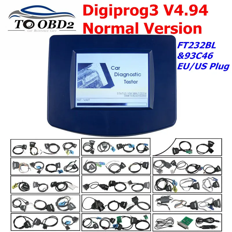 

2019 Digiprog 3 odometer programmer V4.94 Digiprog iii with all adapters full set Normal Version Odometer correction tool