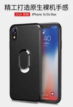

20pcs/lot Ring Vehicle Bracket TPU+Metal housing cover case for iphone 6 7 8 X XS 6 7 8 plus XR XS Max protective cover case